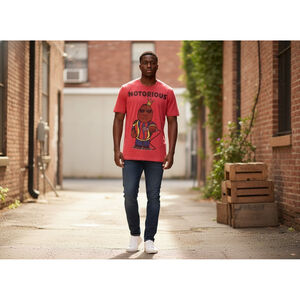 Men's Brooklyn Mint Red Graphic Tee Size S